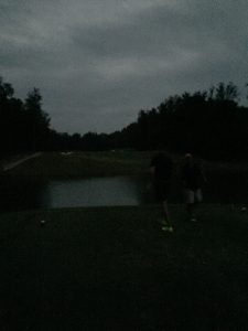 It started getting dark